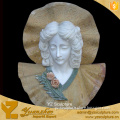 beautiful carved marble stone girl bust statues